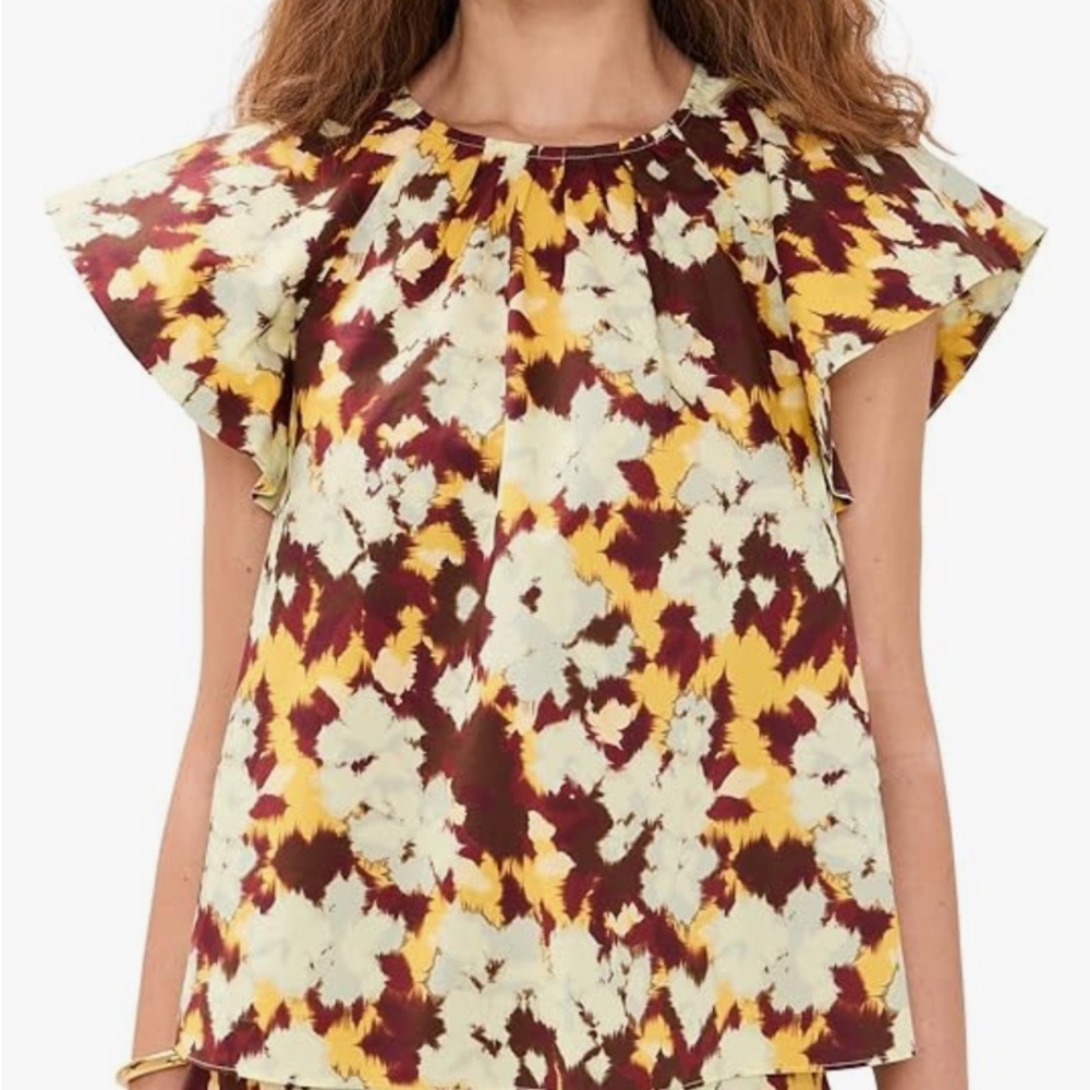Ulla Johnson Multicolor Short Sleeve Top